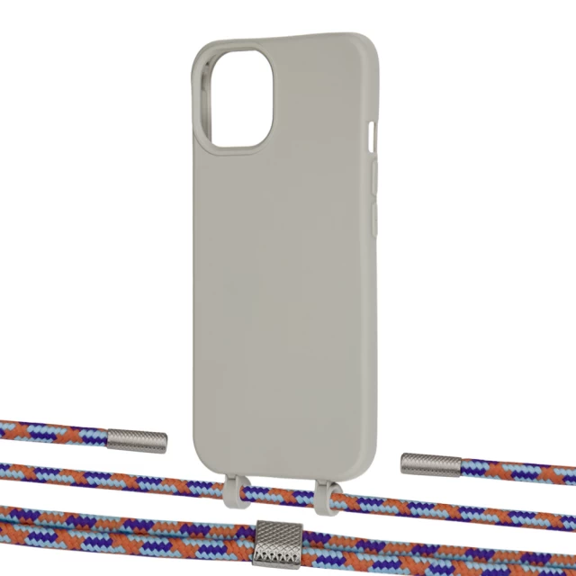 Чехол Upex Alter Eyelets for iPhone 13 mini Anchor with Twine Blue Sunset and Fausset Silver (UP108556)