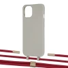 Чехол Upex Alter Eyelets for iPhone 13 mini Anchor with Twine Red and Fausset Gold (UP108564)
