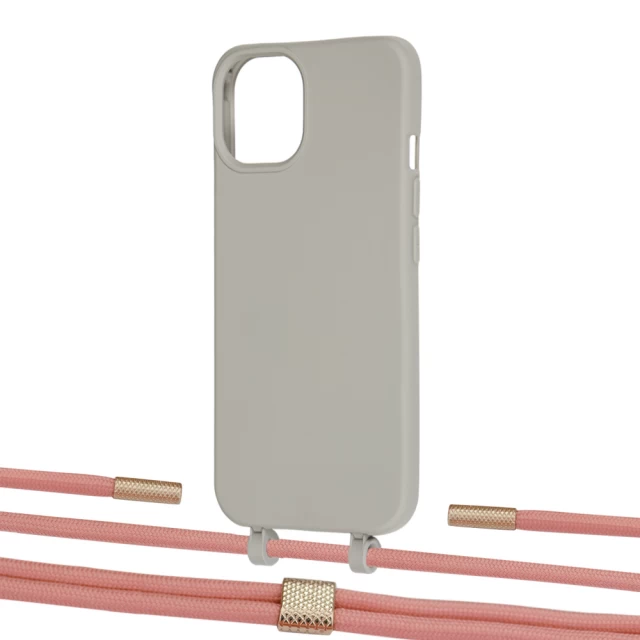 Чохол Upex Alter Eyelets for iPhone 13 mini Anchor with Twine Cantaloupe and Fausset Gold (UP108565)