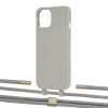 Чехол Upex Alter Eyelets for iPhone 13 mini Anchor with Twine Gray and Fausset Gold (UP108568)