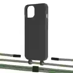 Чохол Upex Alter Eyelets for iPhone 13 Onyx with Twine Mint and Fausset Matte Black (UP108586)