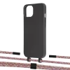 Чохол Upex Alter Eyelets for iPhone 13 Onyx with Twine Mulberry and Fausset Matte Black (UP108587)