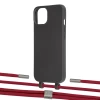 Чохол Upex Alter Eyelets for iPhone 13 Onyx with Twine Red and Fausset Silver (UP108598)