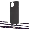 Чохол Upex Alter Eyelets for iPhone 13 Onyx with Twine Blue Marine and Fausset Silver (UP108609)