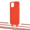 Чохол Upex Alter Eyelets for iPhone 13 Red with Twine Cantaloupe and Fausset Gold (UP108667)