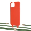 Чехол Upex Alter Eyelets for iPhone 13 Red with Twine Mint and Fausset Gold (UP108671)