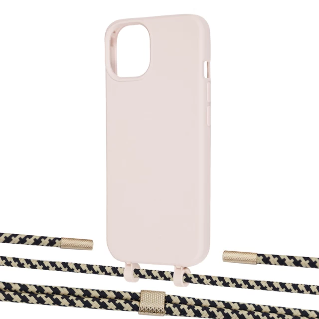 Чохол Upex Alter Eyelets for iPhone 13 Crepe with Twine Copper and Fausset Gold (UP108725)