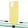 Чехол Upex Alter Eyelets for iPhone 13 Daffodil with Twine Pistachio and Fausset Matte Black (UP108737)