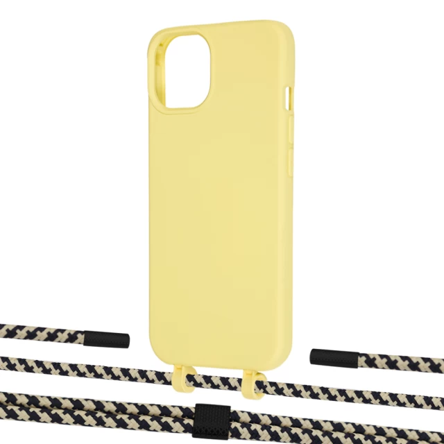 Чохол Upex Alter Eyelets for iPhone 13 Daffodil with Twine Copper and Fausset Matte Black (UP108742)