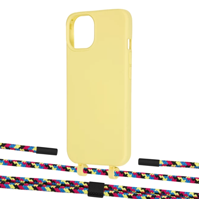 Чохол Upex Alter Eyelets for iPhone 13 Daffodil with Twine Critical Camouflage and Fausset Matte Black (UP108746)