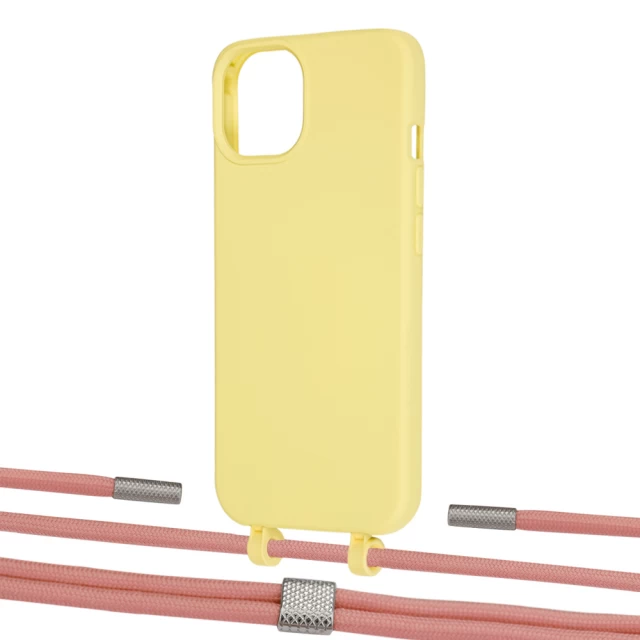 Чохол Upex Alter Eyelets for iPhone 13 Daffodil with Twine Cantaloupe and Fausset Silver (UP108752)