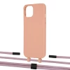 Чохол Upex Alter Eyelets for iPhone 13 Tangerine with Twine Rose Gold and Fausset Matte Black (UP108783)