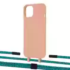 Чохол Upex Alter Eyelets for iPhone 13 Tangerine with Twine Cyan and Fausset Matte Black (UP108792)