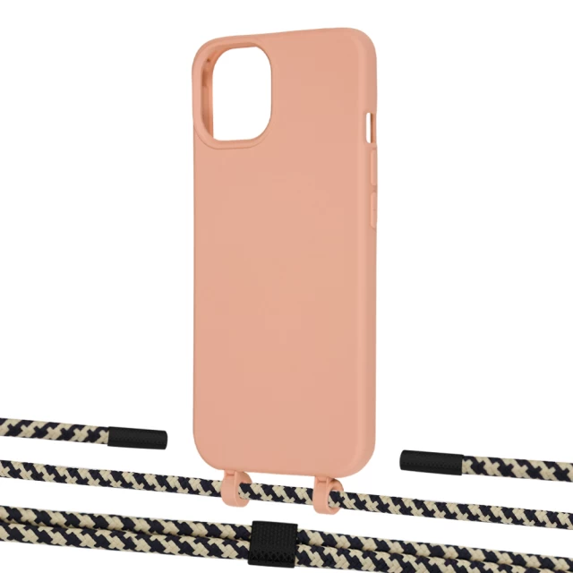 Чехол Upex Alter Eyelets for iPhone 13 Tangerine with Twine Copper and Fausset Matte Black (UP108793)