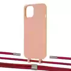 Чехол Upex Alter Eyelets for iPhone 13 Tangerine with Twine Red and Fausset Silver (UP108802)