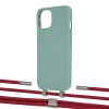 Чехол Upex Alter Eyelets for iPhone 13 Basil with Twine Red and Fausset Silver (UP108853)
