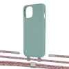 Чохол Upex Alter Eyelets for iPhone 13 Basil with Twine Mulberry and Fausset Silver (UP108859)