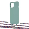 Чохол Upex Alter Eyelets for iPhone 13 Basil with Twine Blue Sunset and Fausset Silver (UP108862)
