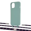 Чохол Upex Alter Eyelets for iPhone 13 Basil with Twine Blue Marine and Fausset Silver (UP108864)