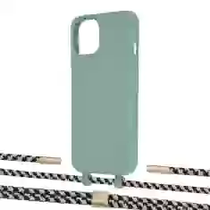 Чохол Upex Alter Eyelets for iPhone 13 Basil with Twine Copper and Fausset Gold (UP108878)