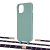 Чехол Upex Alter Eyelets for iPhone 13 Basil with Twine Blue Marine and Fausset Gold (UP108881)
