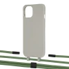 Чохол Upex Alter Eyelets for iPhone 13 Anchor with Twine Mint and Fausset Matte Black (UP108892)