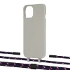 Чохол Upex Alter Eyelets for iPhone 13 Anchor with Twine Blue Marine and Fausset Matte Black (UP108898)