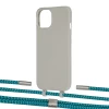 Чохол Upex Alter Eyelets for iPhone 13 Anchor with Twine Cyan and Fausset Silver (UP108911)