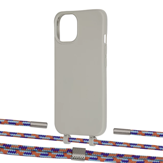 Чохол Upex Alter Eyelets for iPhone 13 Anchor with Twine Blue Sunset and Fausset Silver (UP108913)