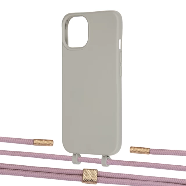 Чехол Upex Alter Eyelets for iPhone 13 Anchor with Twine Rose Gold and Fausset Gold (UP108919)
