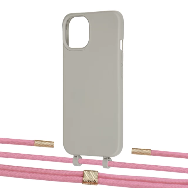 Чехол Upex Alter Eyelets for iPhone 13 Anchor with Twine Coral and Fausset Gold (UP108920)