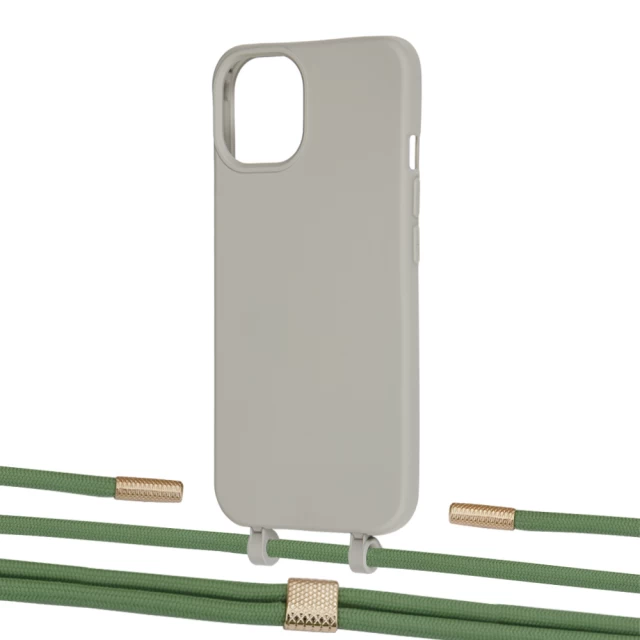 Чохол Upex Alter Eyelets for iPhone 13 Anchor with Twine Mint and Fausset Gold (UP108926)