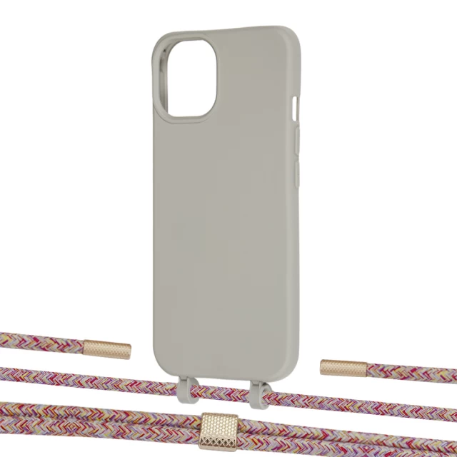 Чехол Upex Alter Eyelets for iPhone 13 Anchor with Twine Mulberry and Fausset Gold (UP108927)