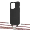Чохол Upex Alter Eyelets for iPhone 13 Pro Onyx with Twine Mulberry and Fausset Silver (UP108961)