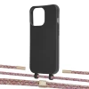 Чехол Upex Alter Eyelets for iPhone 13 Pro Onyx with Twine Mulberry and Fausset Gold (UP108978)