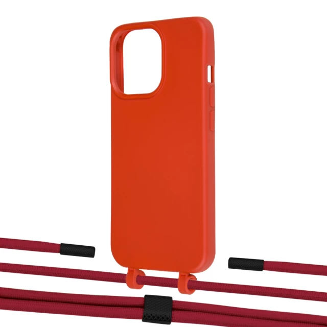 Чехол Upex Alter Eyelets for iPhone 13 Pro Red with Twine Red and Fausset Matte Black (UP108989)