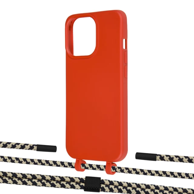 Чехол Upex Alter Eyelets for iPhone 13 Pro Red with Twine Copper and Fausset Matte Black (UP108997)