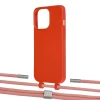 Чохол Upex Alter Eyelets for iPhone 13 Pro Red with Twine Cantaloupe and Fausset Silver (UP109007)