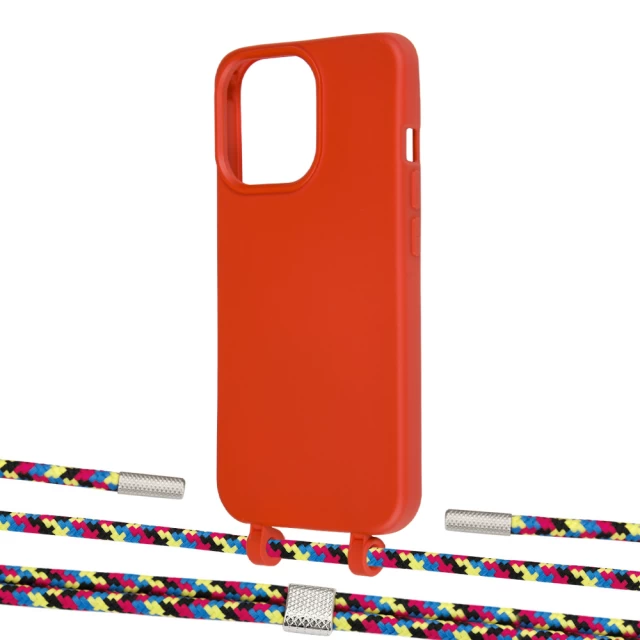 Чехол Upex Alter Eyelets for iPhone 13 Pro Red with Twine Critical Camouflage and Fausset Silver (UP109018)