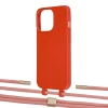 Чехол Upex Alter Eyelets for iPhone 13 Pro Red with Twine Cantaloupe and Fausset Gold (UP109024)