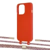 Чехол Upex Alter Eyelets for iPhone 13 Pro Red with Twine Mulberry and Fausset Gold (UP109029)