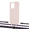 Чохол Upex Alter Eyelets for iPhone 13 Pro Crepe with Twine Blue Marine and Fausset Matte Black (UP109051)