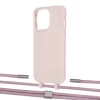 Чехол Upex Alter Eyelets for iPhone 13 Pro Crepe with Twine Rose Gold and Fausset Silver (UP109055)