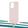 Чохол Upex Alter Eyelets for iPhone 13 Pro Crepe with Twine Cyan and Fausset Silver (UP109064)