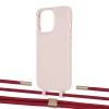 Чехол Upex Alter Eyelets for iPhone 13 Pro Crepe with Twine Red and Fausset Gold (UP109074)