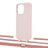 Чехол Upex Alter Eyelets for iPhone 13 Pro Crepe with Twine Cantaloupe and Fausset Gold (UP109075)