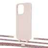 Чехол Upex Alter Eyelets for iPhone 13 Pro Crepe with Twine Mulberry and Fausset Gold (UP109080)