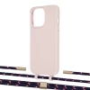 Чехол Upex Alter Eyelets for iPhone 13 Pro Crepe with Twine Blue Marine and Fausset Gold (UP109085)