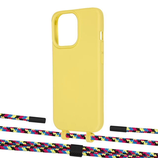 Чохол Upex Alter Eyelets for iPhone 13 Pro Daffodil with Twine Critical Camouflage and Fausset Matte Black (UP109103)