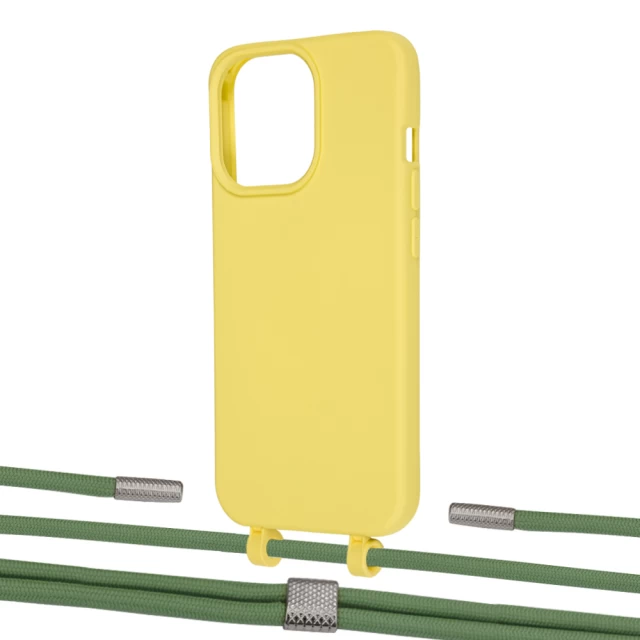 Чохол Upex Alter Eyelets for iPhone 13 Pro Daffodil with Twine Mint and Fausset Silver (UP109113)